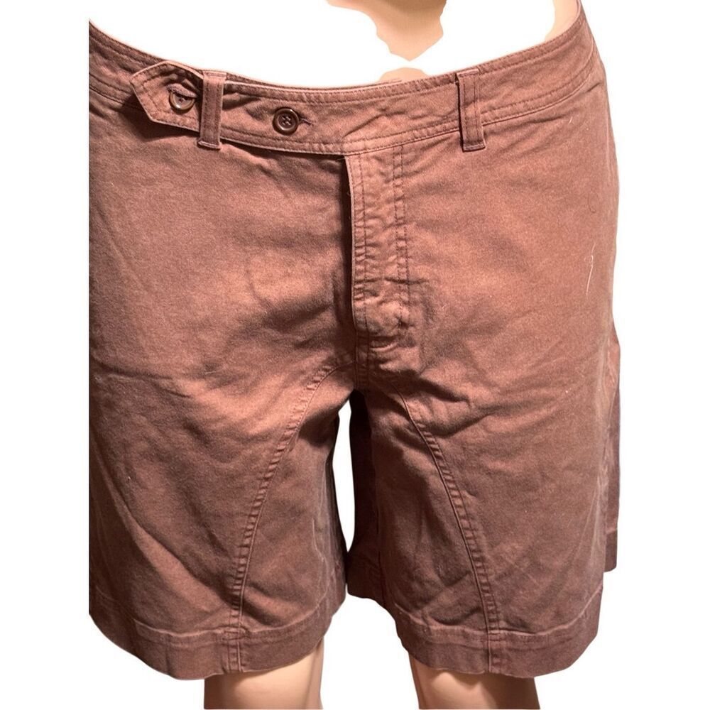 Pulp mid rise outdoor women brown chino shorts L